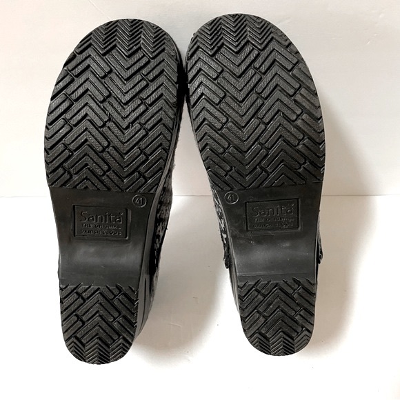 Sanita Women’s Wool Gray Fair Isle Clogs Size EU 41/US 10 - Picture 11 of 11